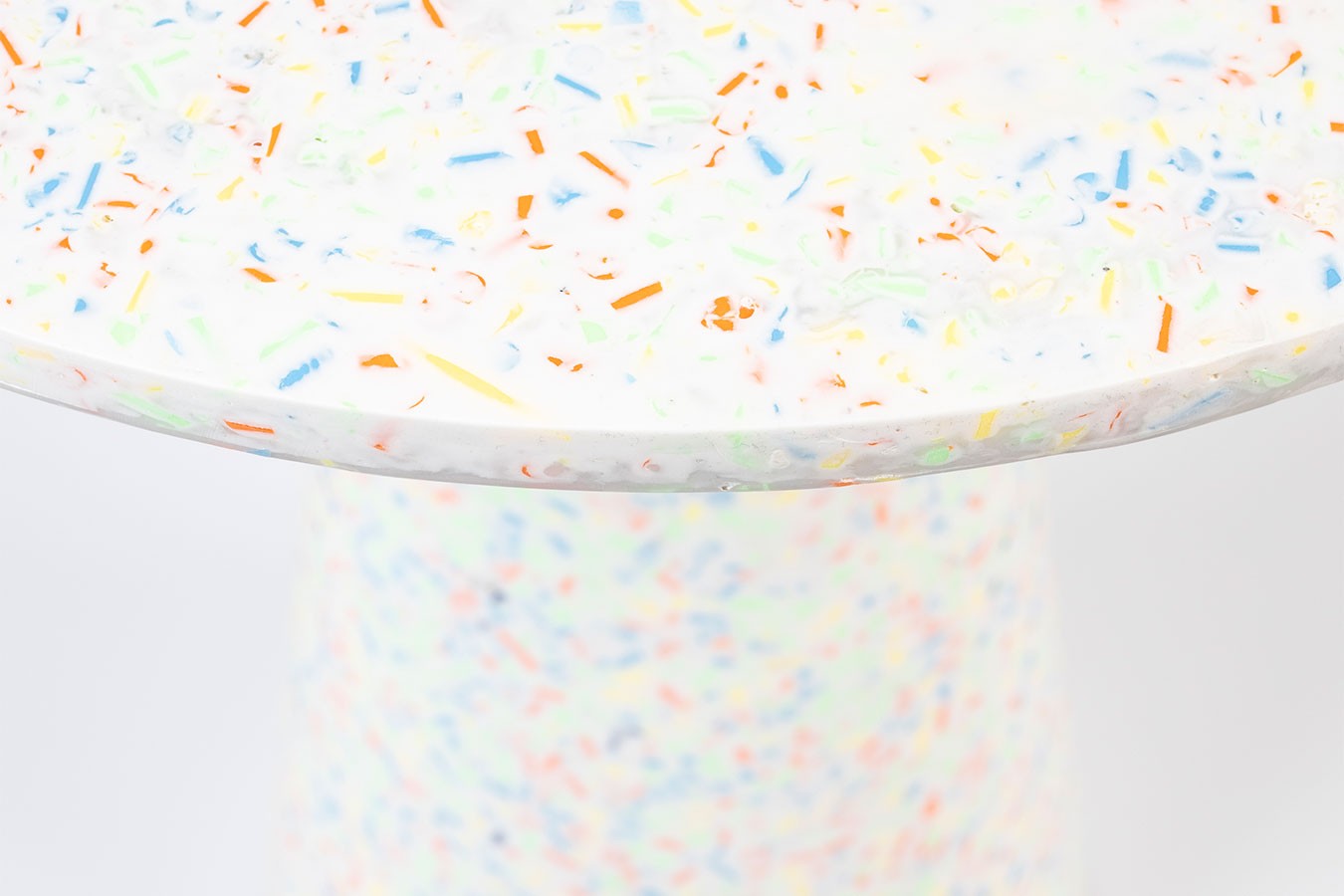 Beistelltisch Vicky recycled H 45 cm weiss