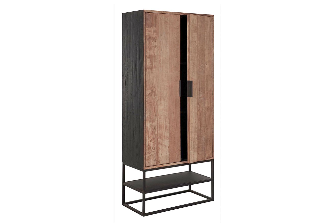 Schrank Cosmo Teak Metall 180x80 cm