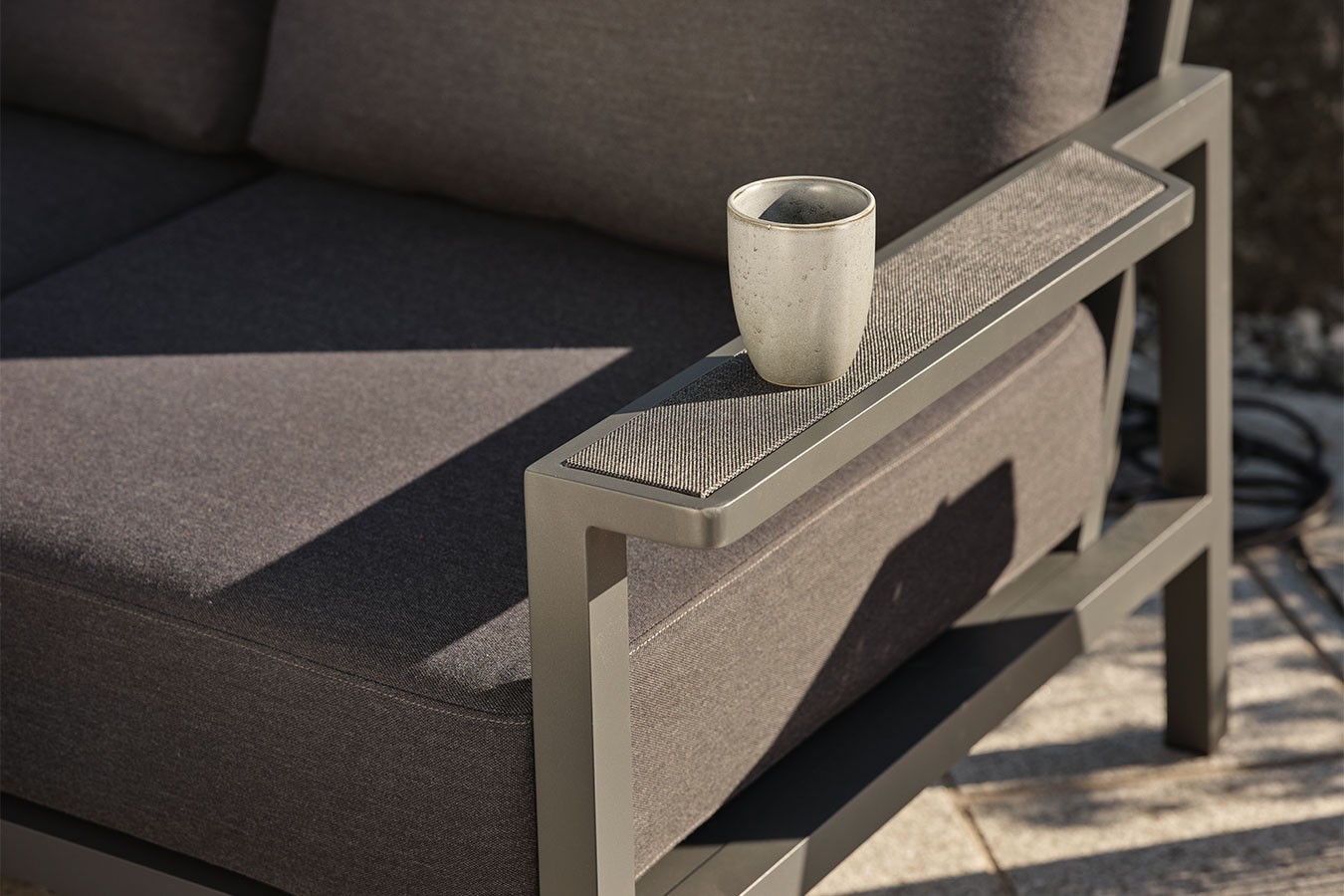 Outdoor Loungeset Skalfort grau