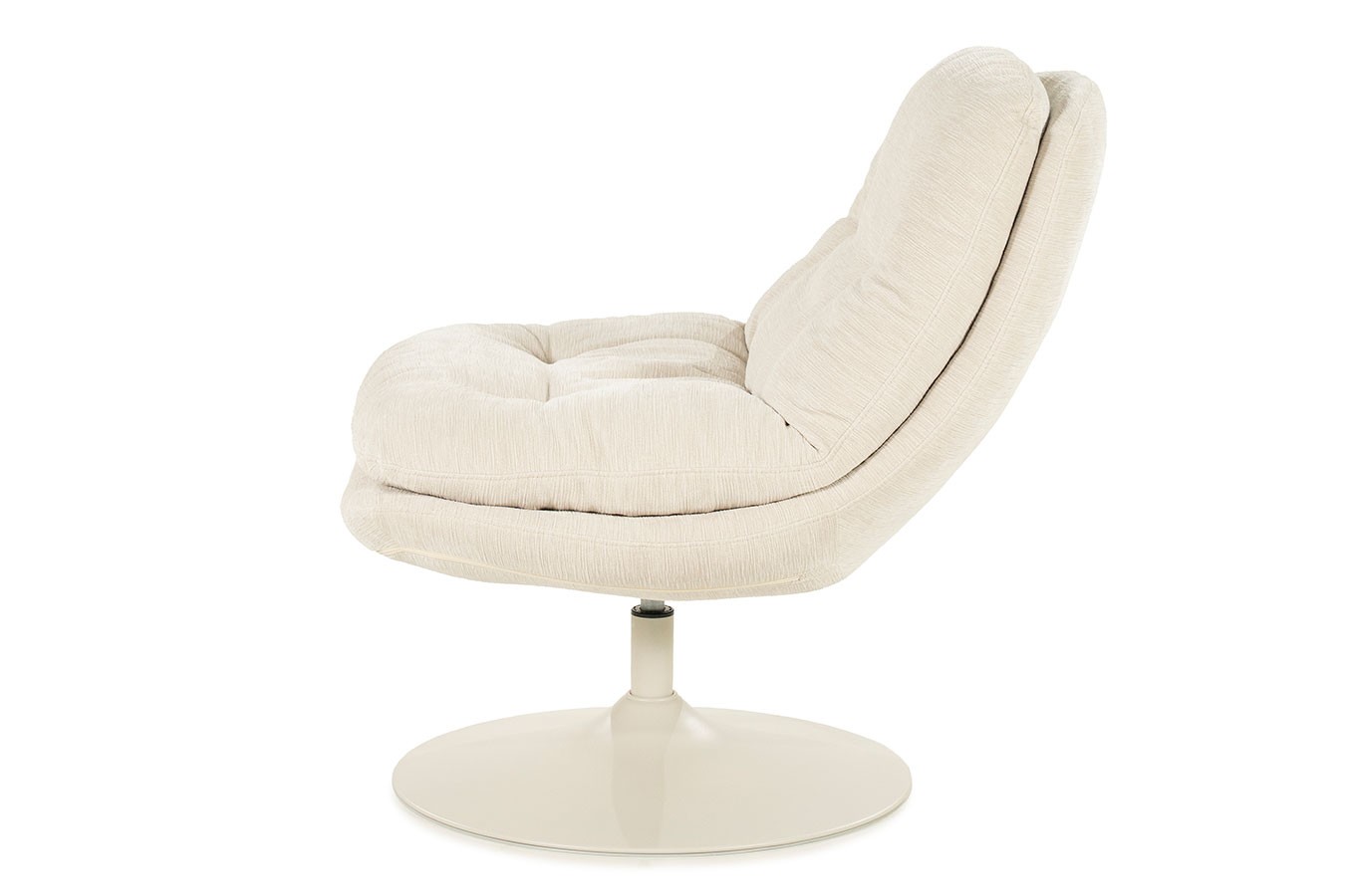 Drehsessel Tomba Velvet weiss