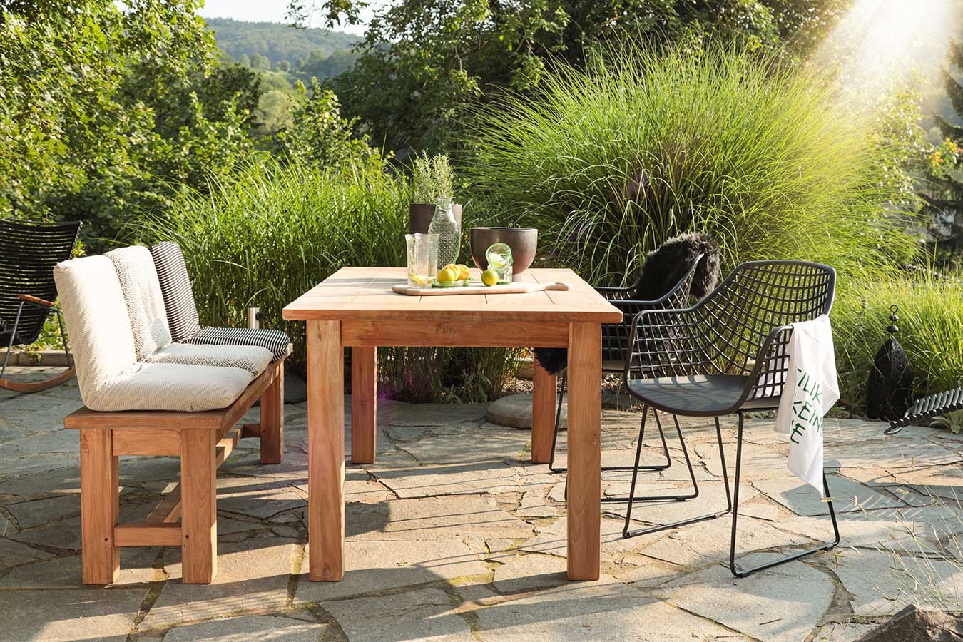 Gartentisch Arles Teak massiv 200