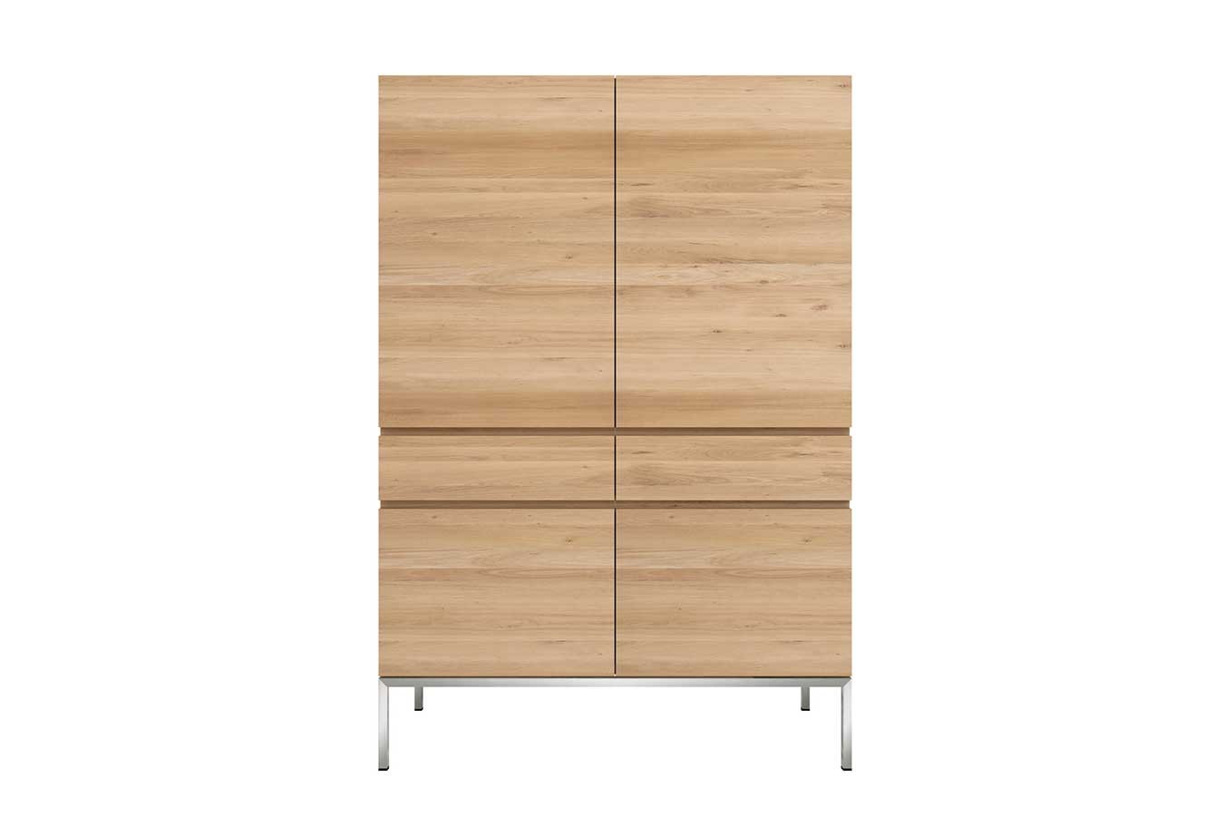 Second Life Schrank Eiche natur H 162 cm