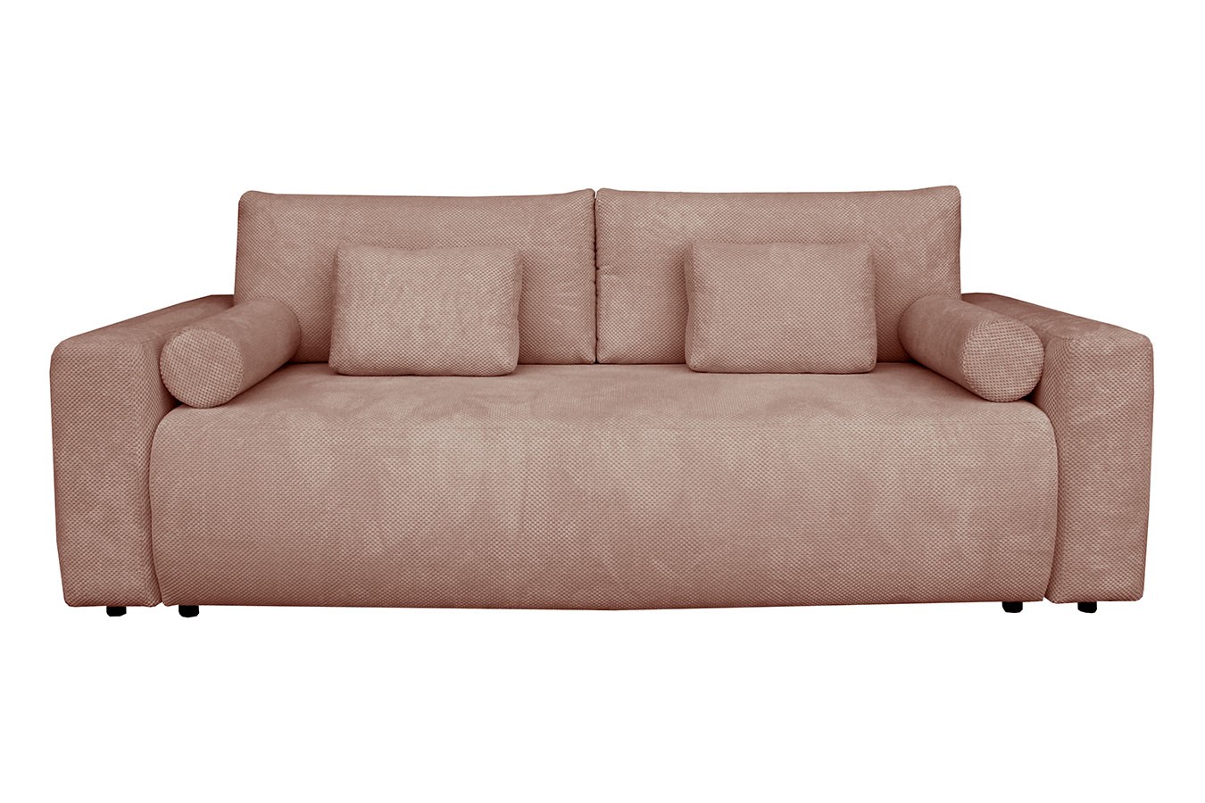 Schlafsofa Raven Stoff altrosa