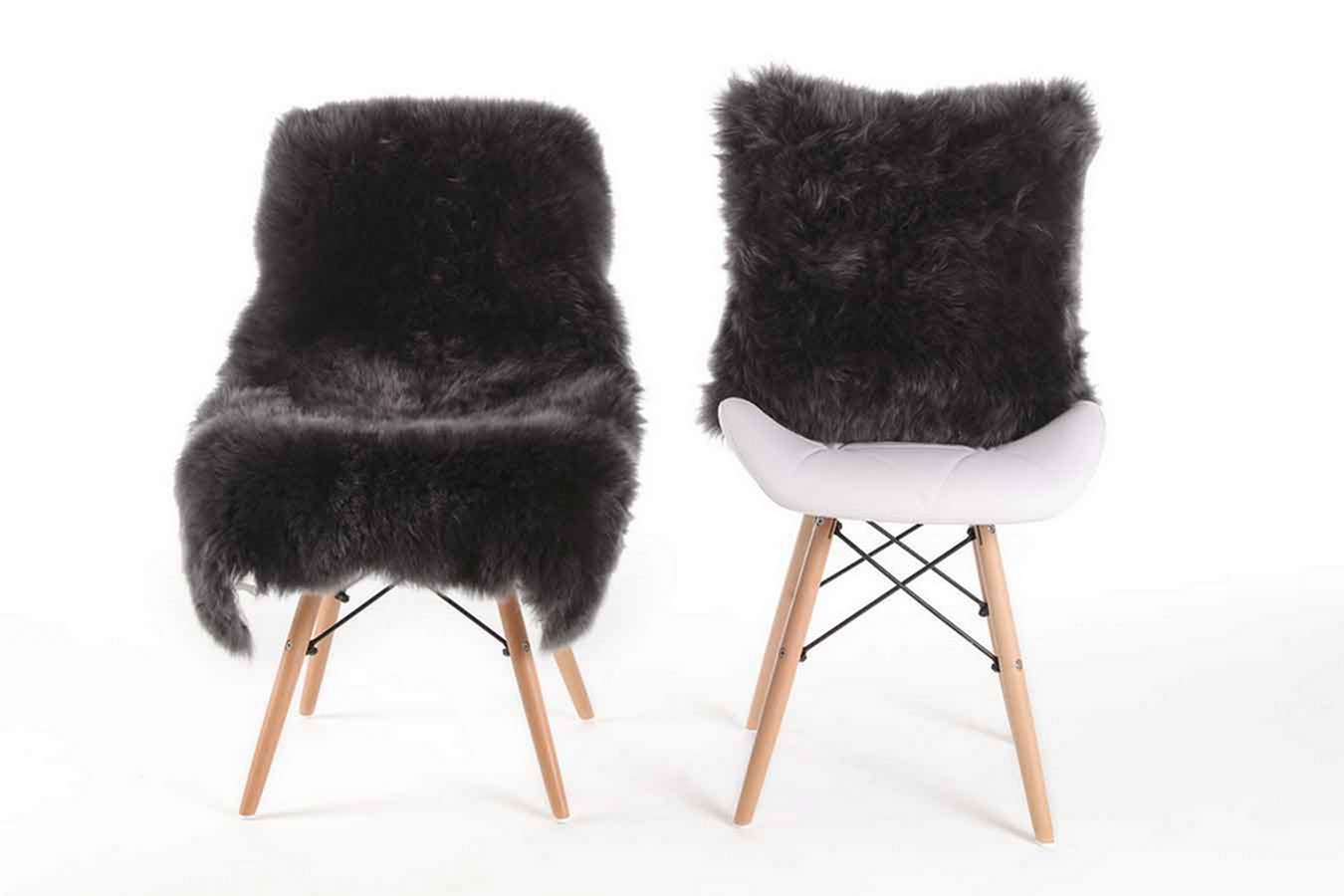 Schaffell Premium grau 95 cm
