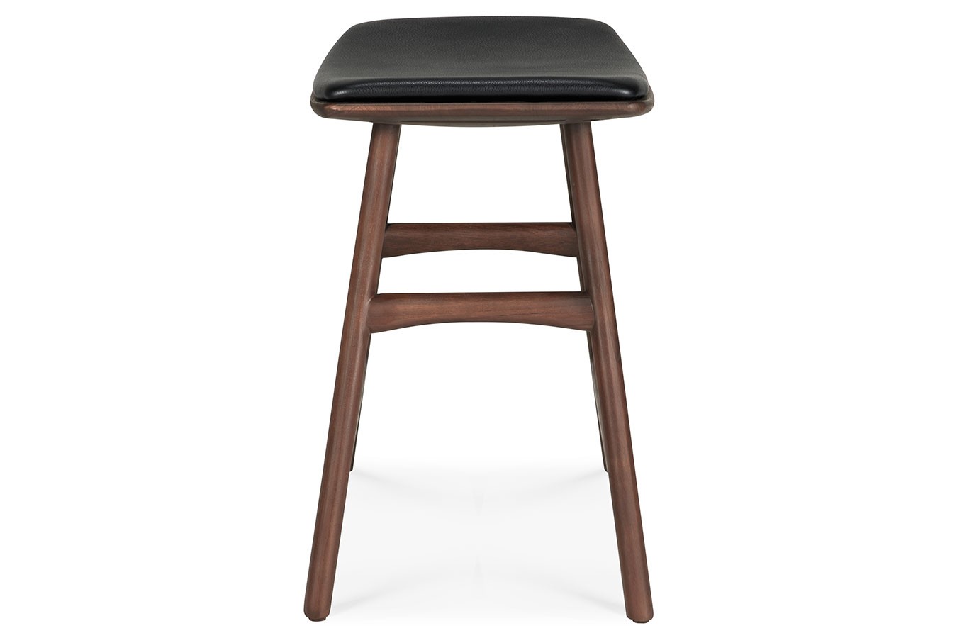 Sitzhocker Osso Teak gepolstert