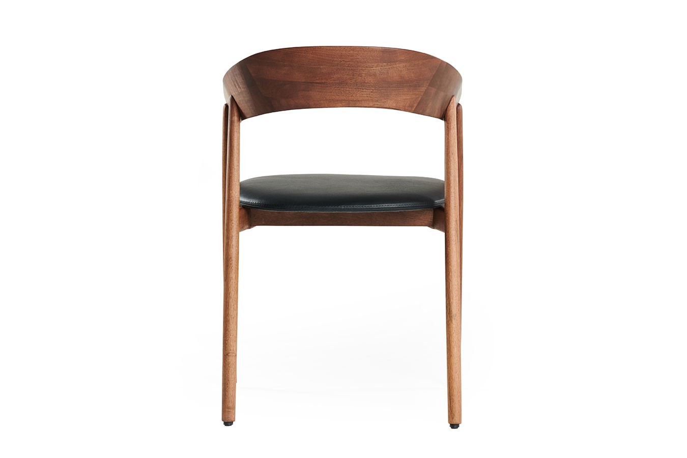 Designerstuhl Unaj mit Arm Nussbaum
