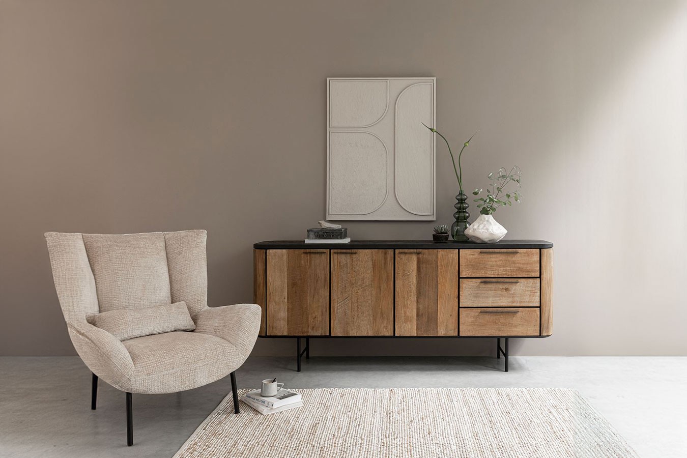 Anrichte Soho Teak natur B 200 cm