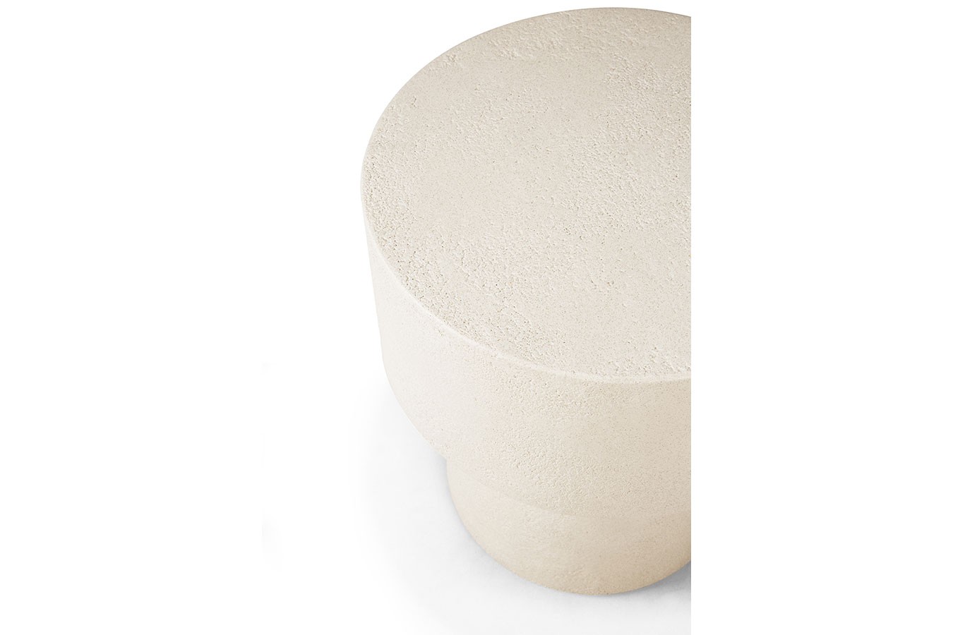 Beistelltisch Elements Mikrozement beige D 41 cm
