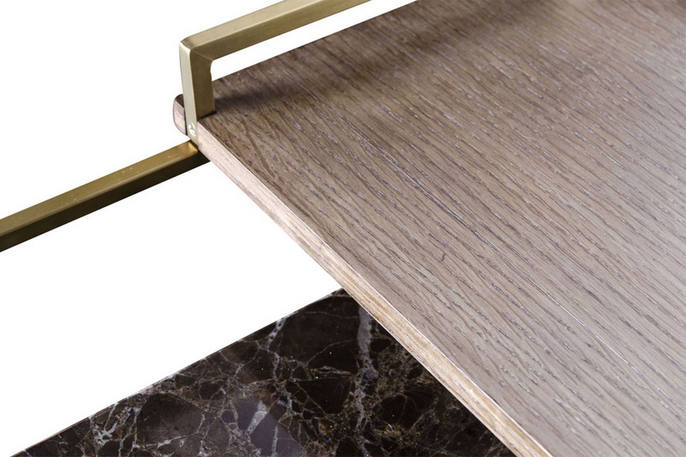 Couchtisch Architect Metall gold klein