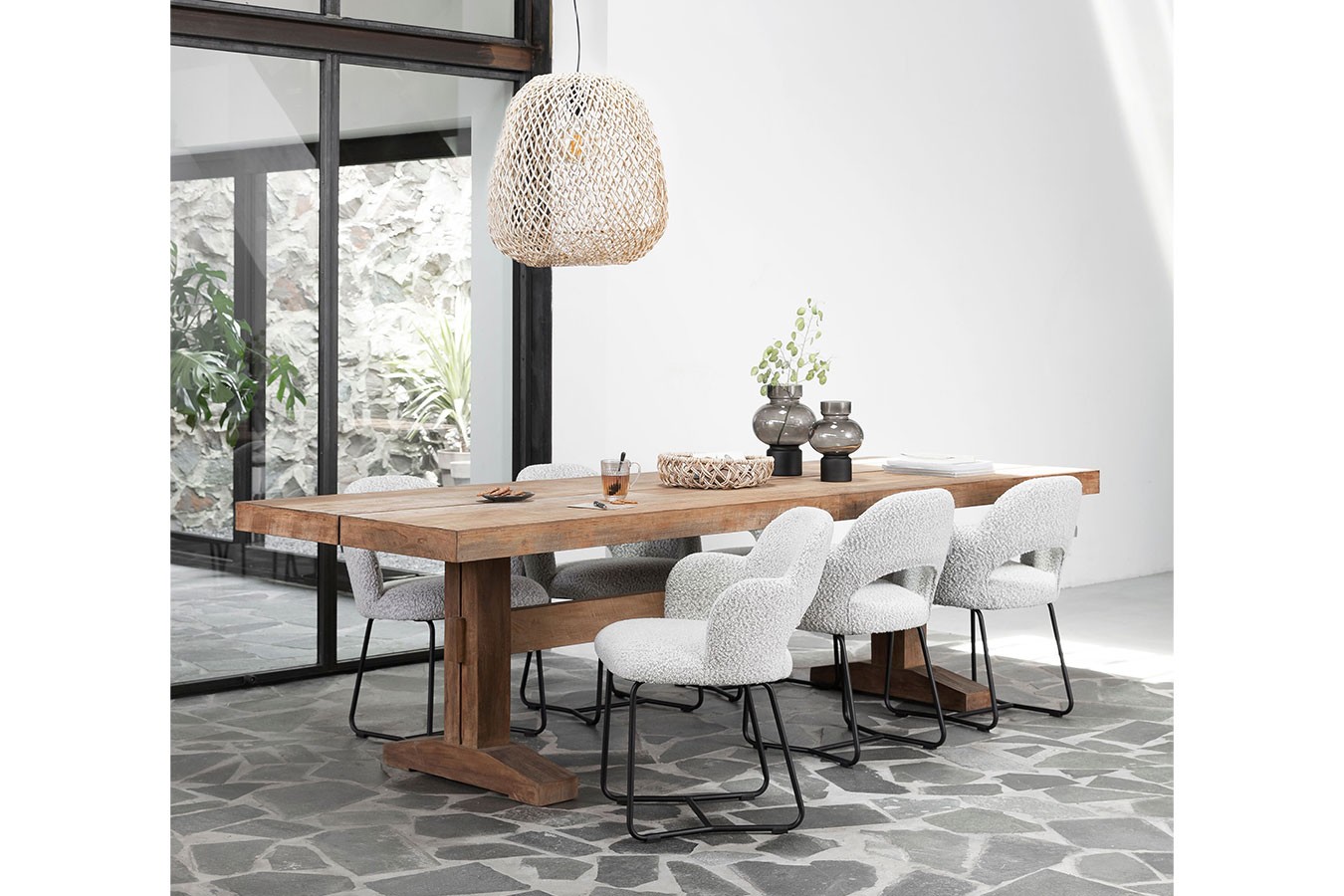 Esstisch Ibiza Teakholz 250 x 100 cm