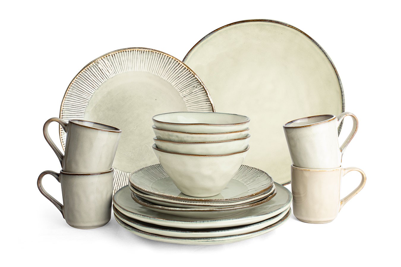 Tasse Dutch Rose groß creme