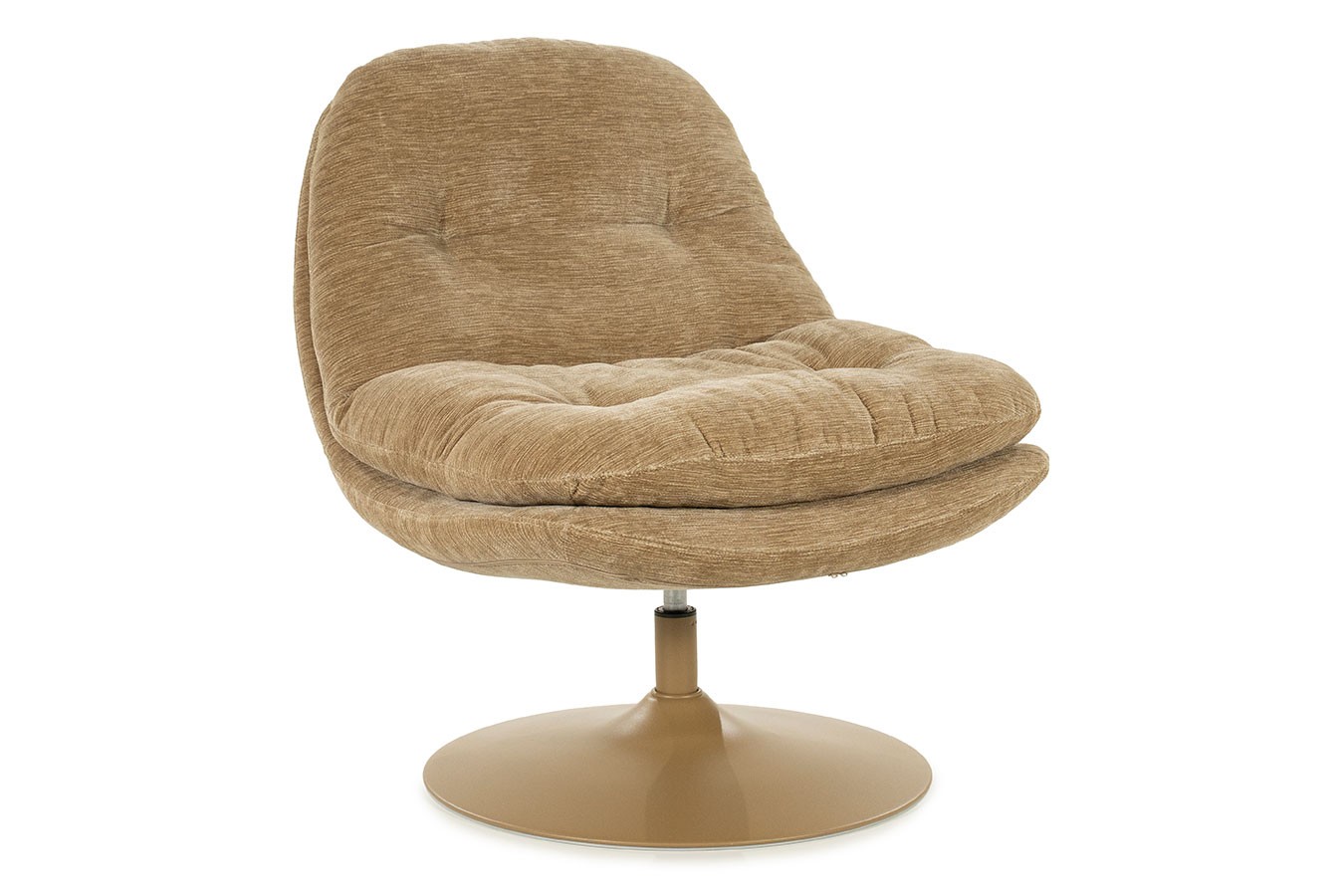 Drehsessel Tomba Velvet hellbraun