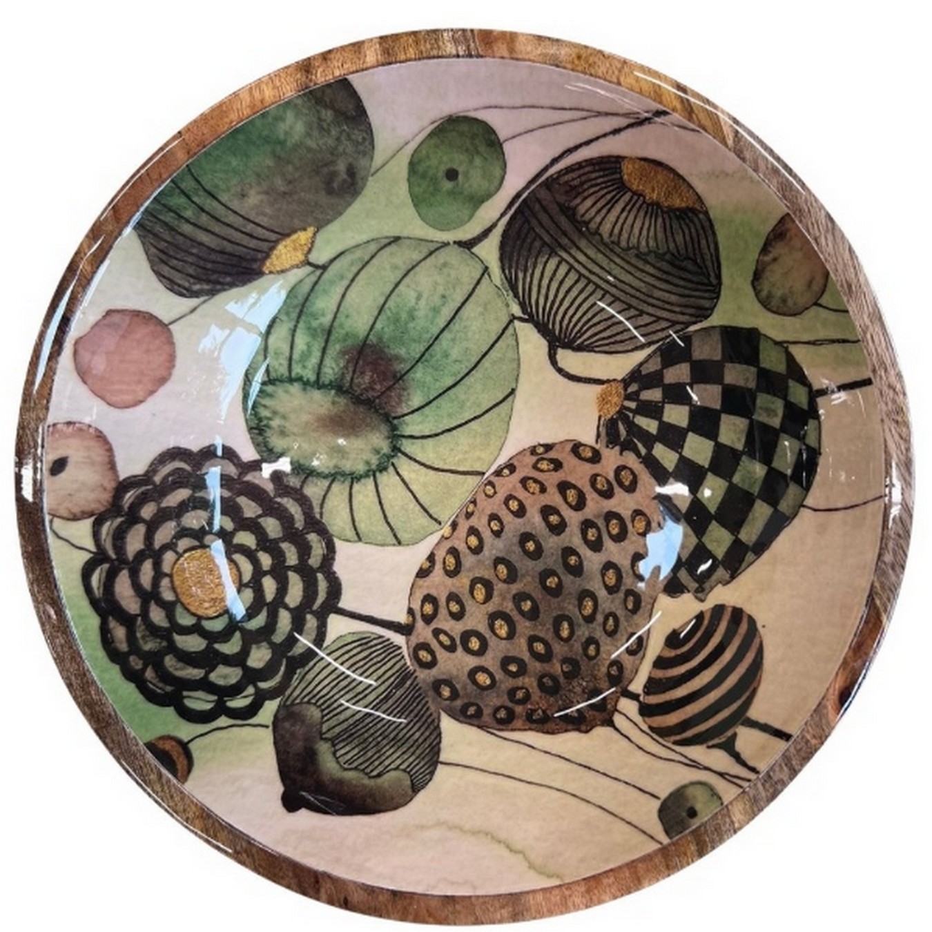 Schale Mangoholz Pimk Lotus D 35 cm