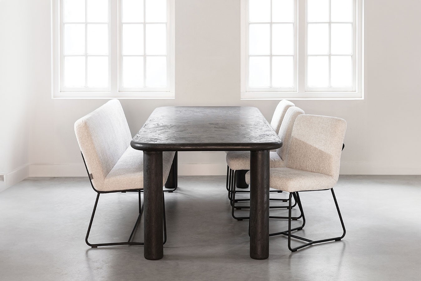 Esstisch Clio 230 Mortex schwarz B 230 cm