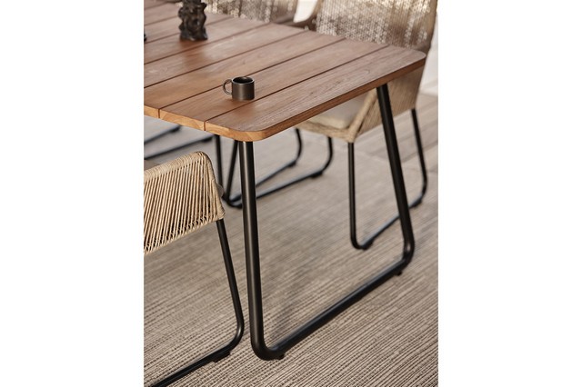 Outdoortisch Nolli Teak natur 175cm