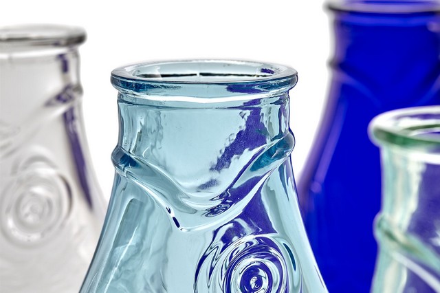 Designer Karaffe Fish & Fish Glas transparent