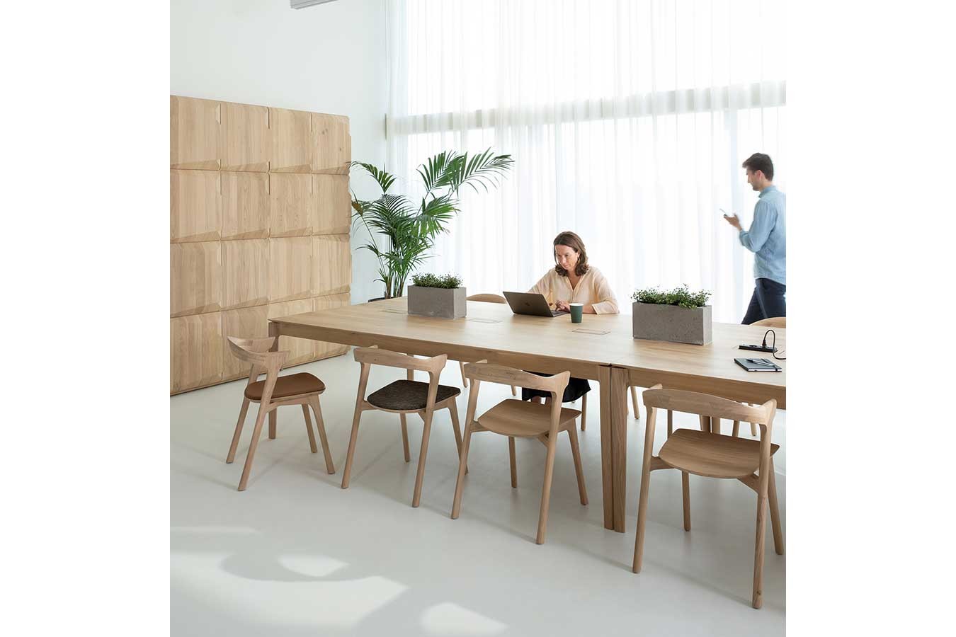 Konferenztisch Bok Cowork Desk  Eiche natur B 240 cm