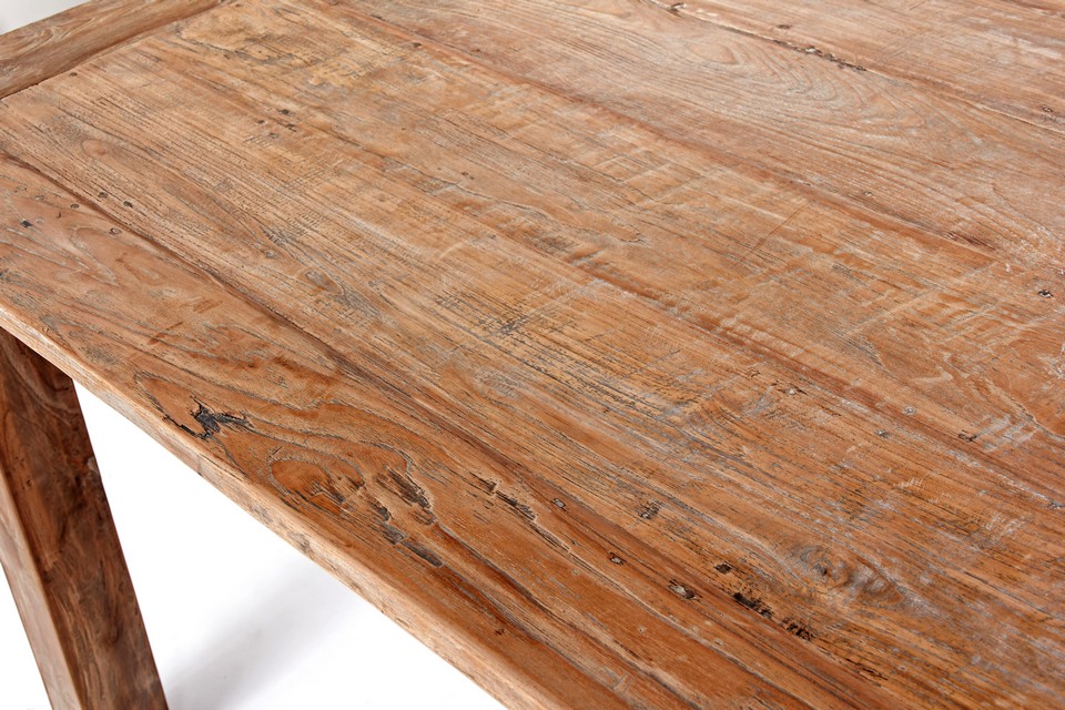 Elba Esstisch Teak rustikal 120 cm