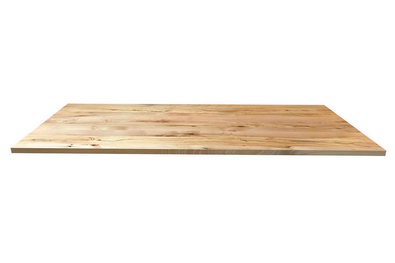 Tischplatte 3 cm Wildbuche massiv gerade Kante ab 60 cm konfigurierbar