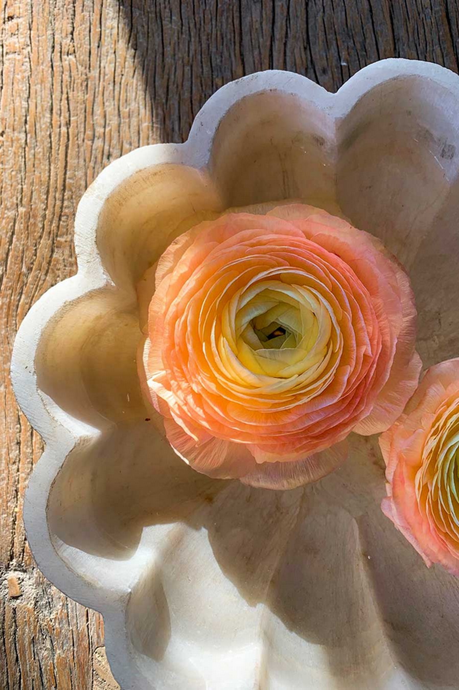 Marmorschale Flower hoch