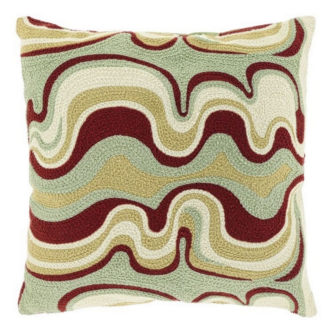 Kissen Benni rot grün 45*45 cm