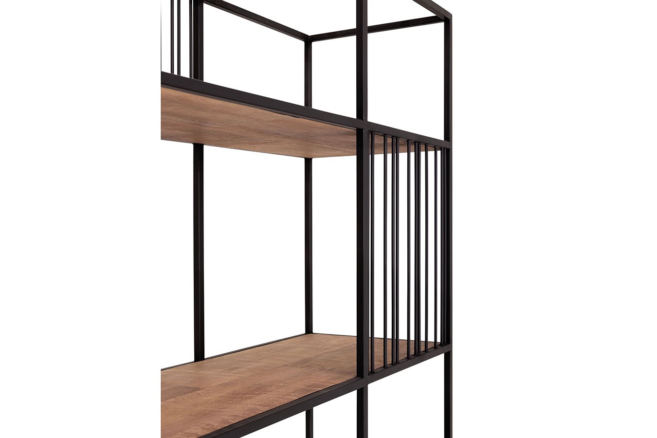 Bücherregal Barra Teak-Metall B 95 cm