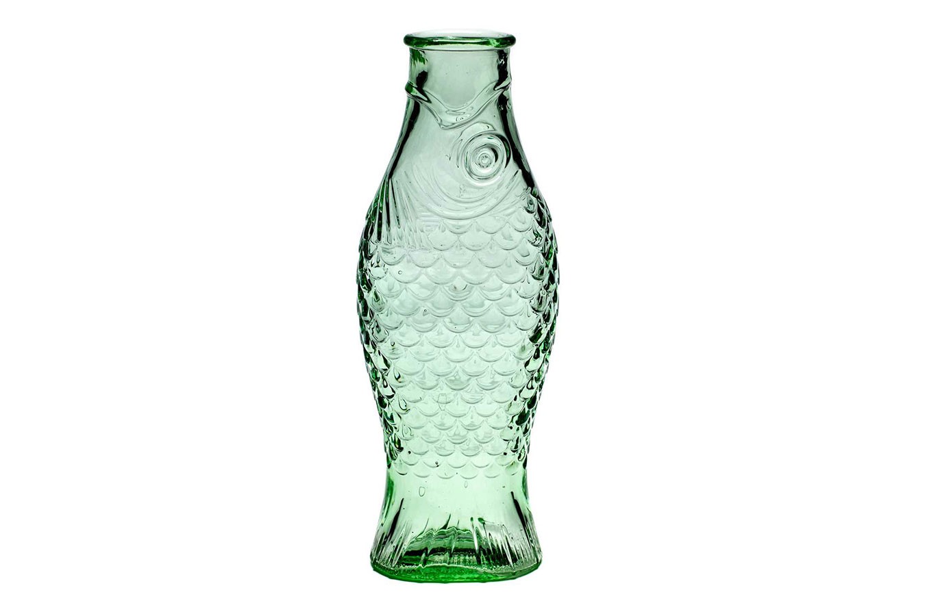 Designer Karaffe Fish & Fish Glas grün