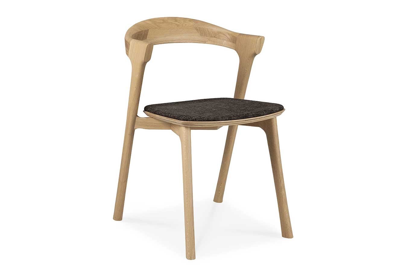 Esszimmerstuhl Bok Eiche massiv mit Sitzkissen braun
