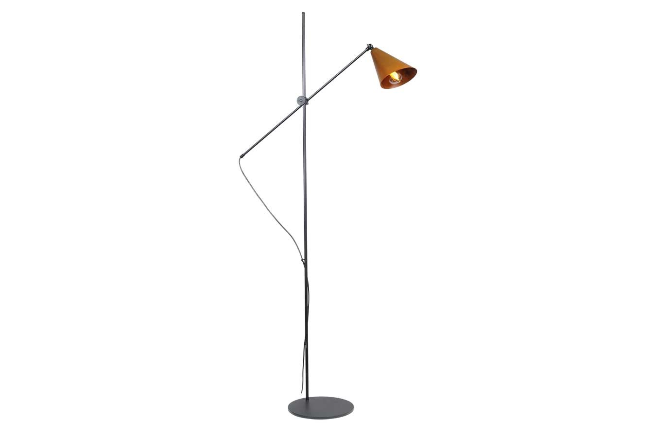 Stehlampe schwarz rost