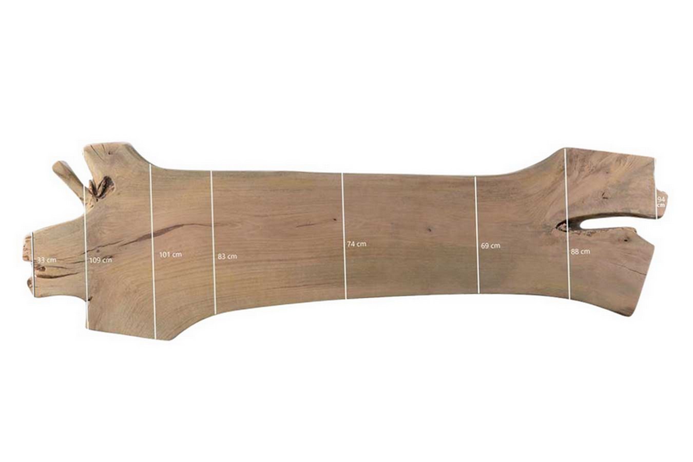 Tischplatte Monolith Mangoholz 360 cm