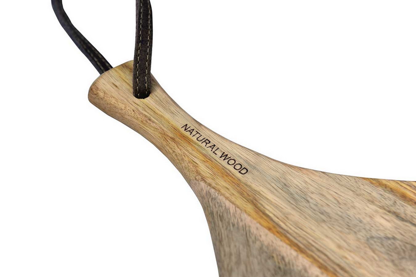 Schneidebrett Holz natur oval l 37