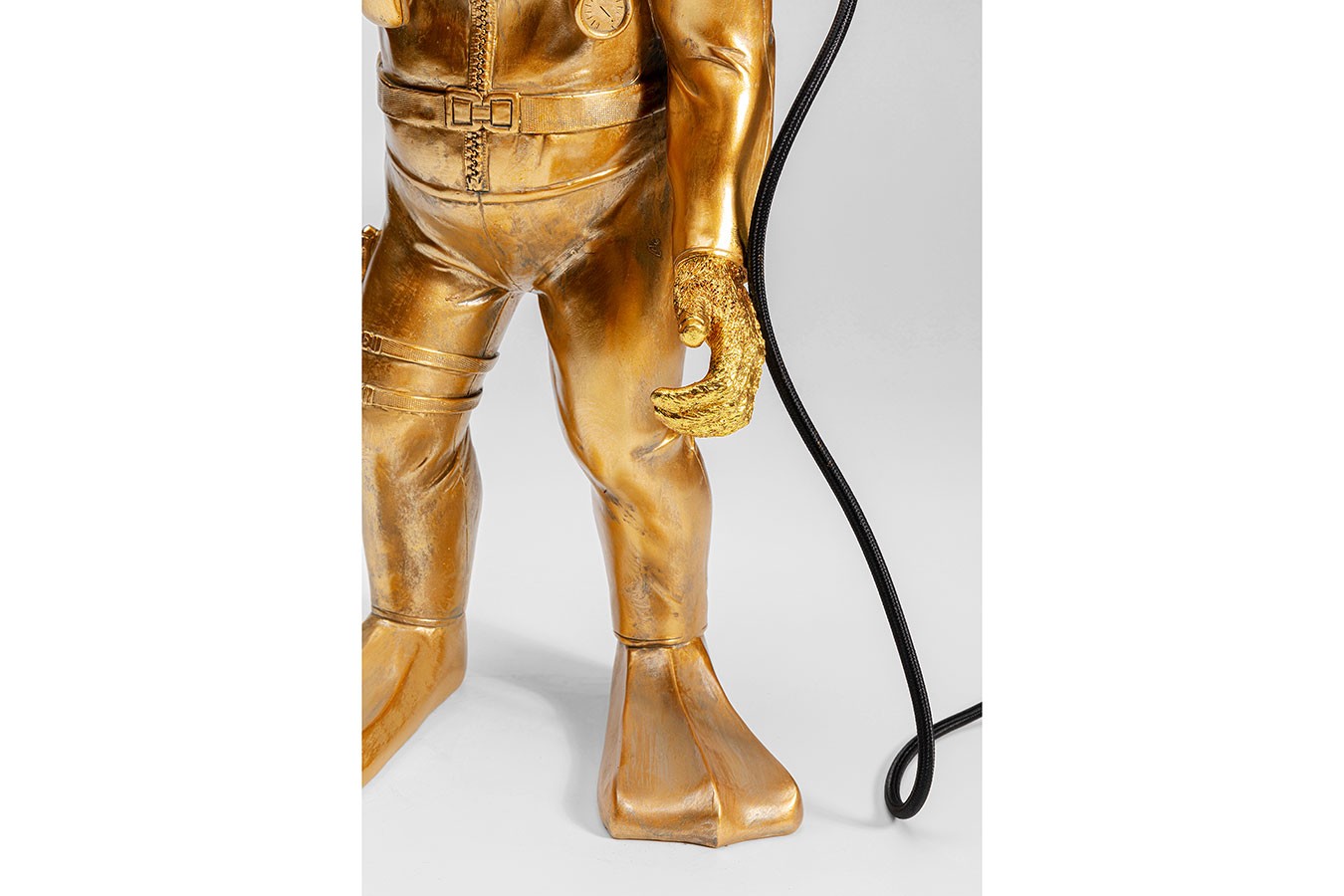 Tischlampe Affe Taucher gold