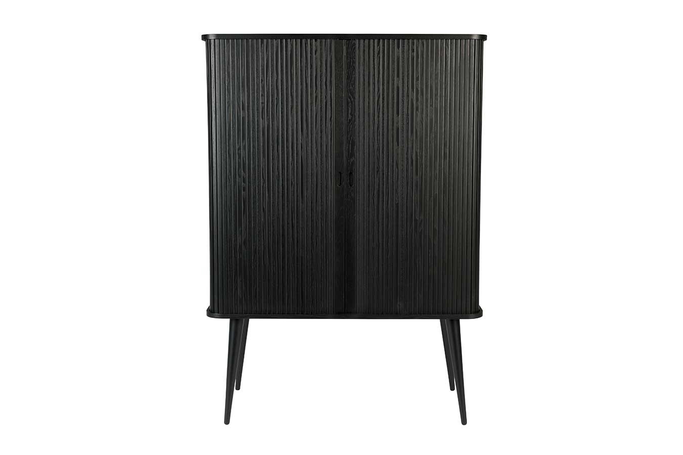 Buffetschrank Barbara Massivholz schwarz