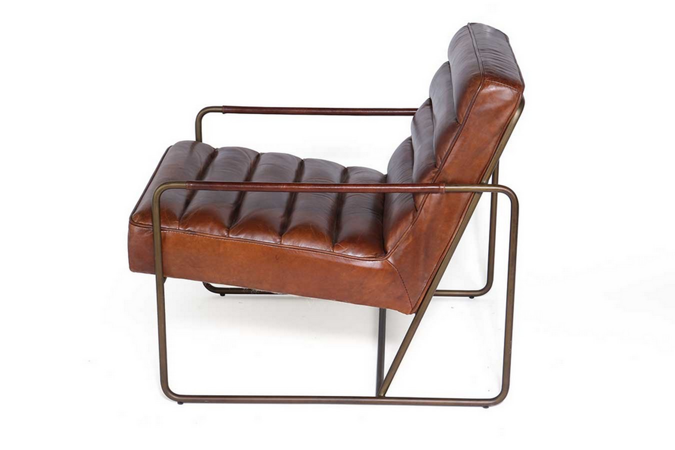 Lounge Sessel Marco Century Leder braun