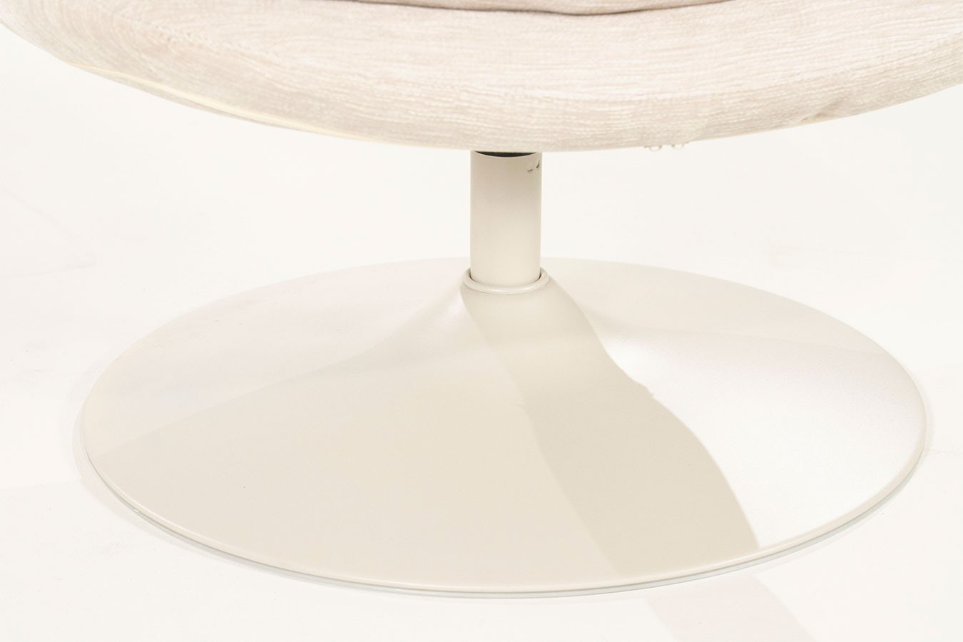 Drehsessel Tomba Velvet weiss