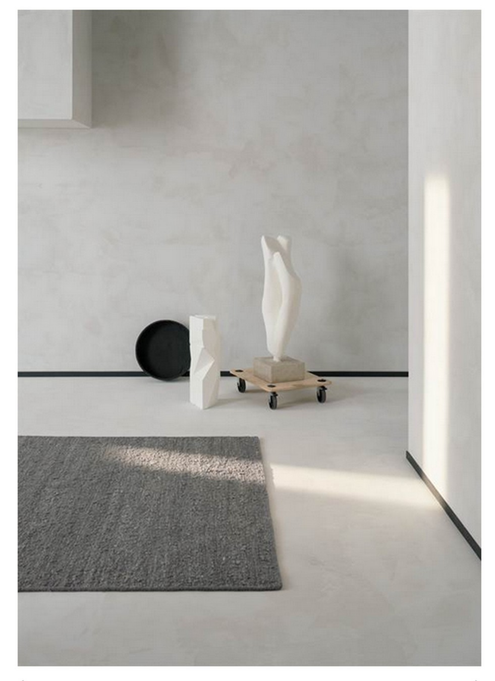 Logmar Teppich Wolle stone medium