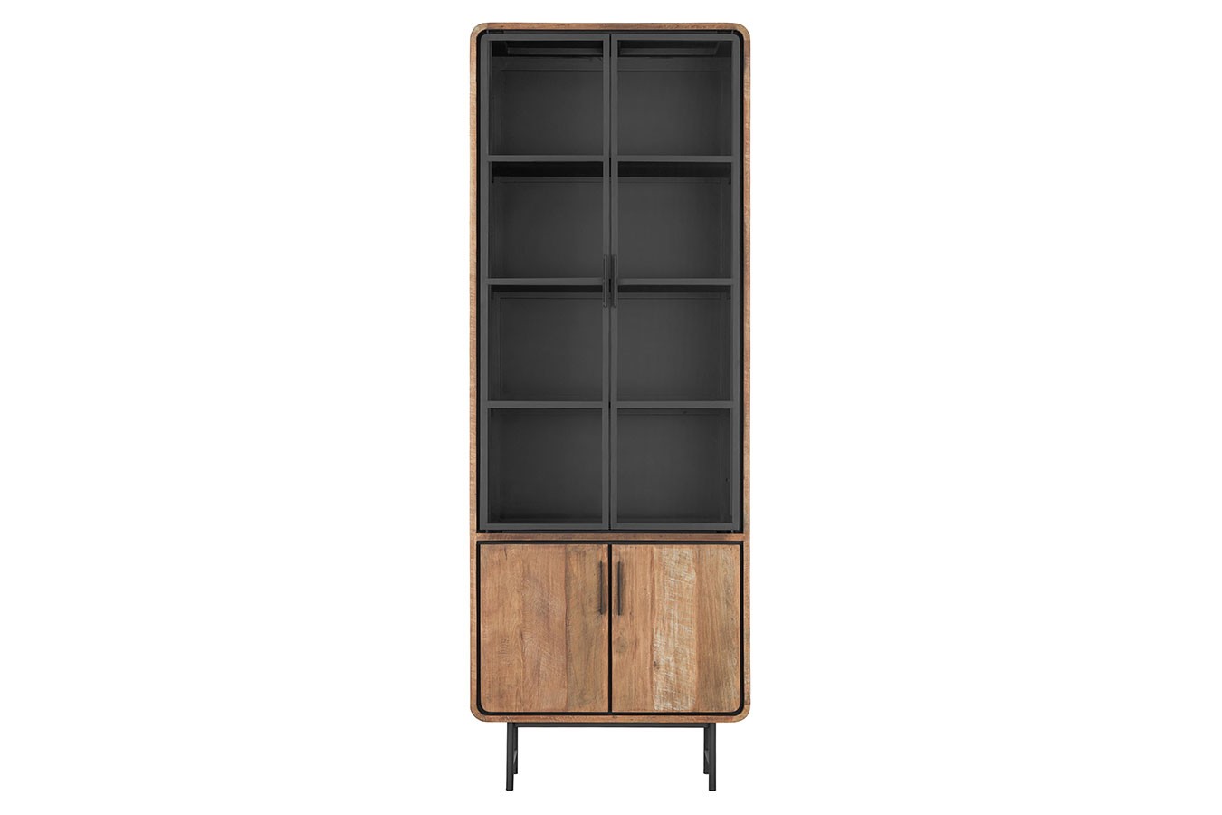 Vitrinenschrank Evo Teak H 220 cm