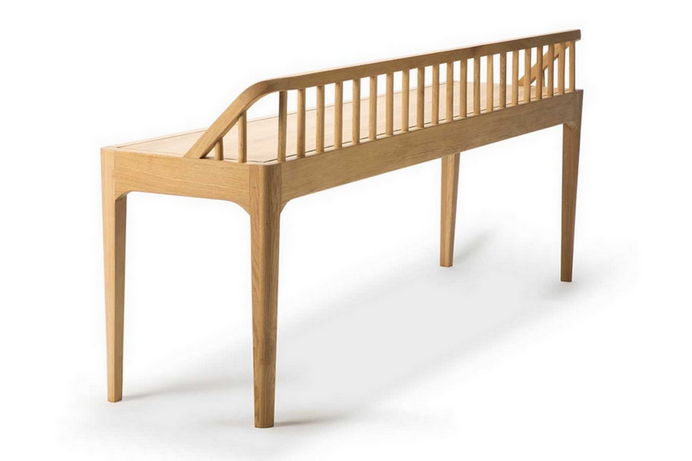 Sitzbank Spindle Eiche massiv natur