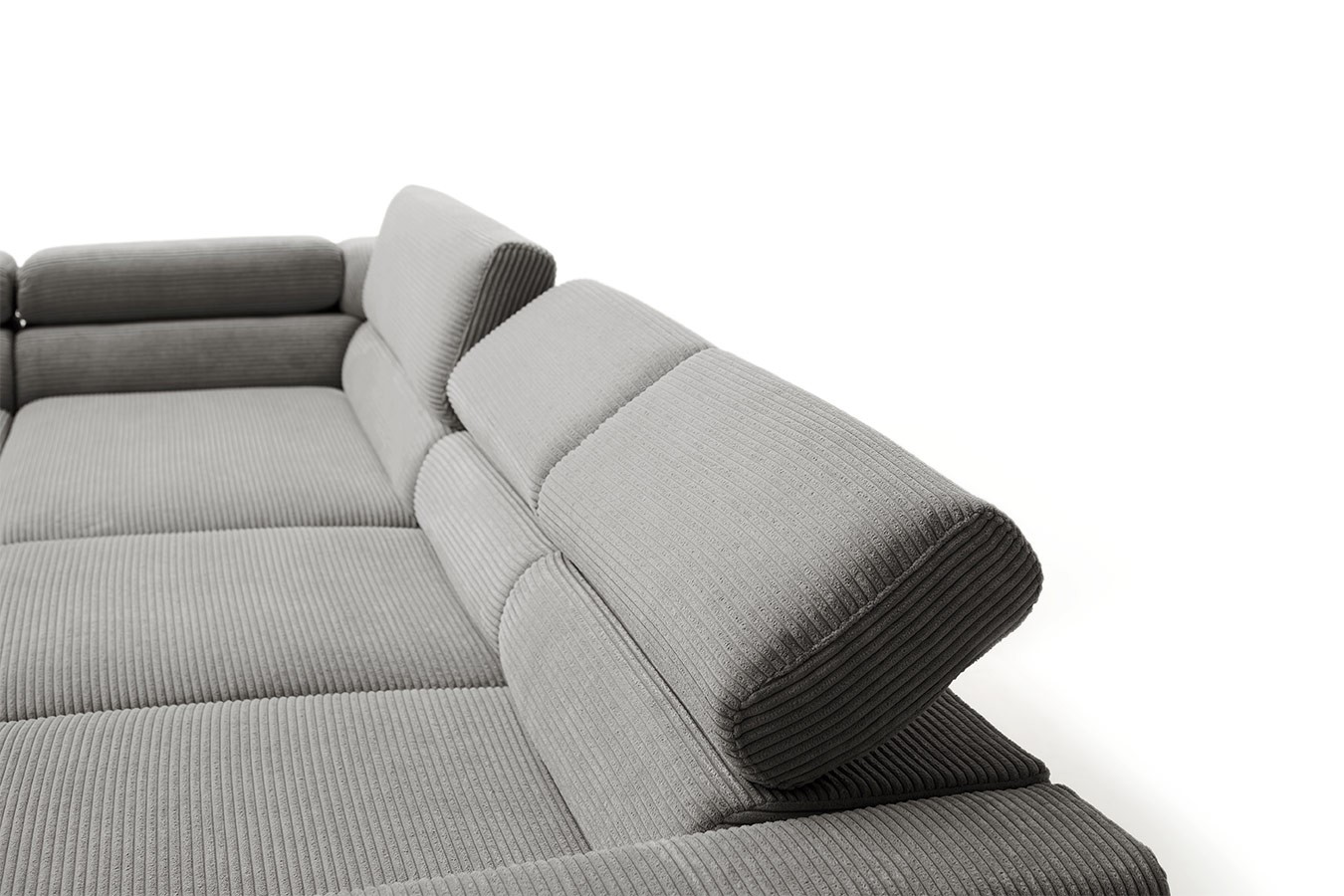 Ecksofa Sarah Cord grau