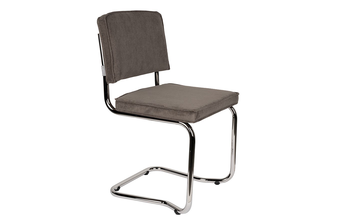 Freischwinger King Cord dunkelgrau