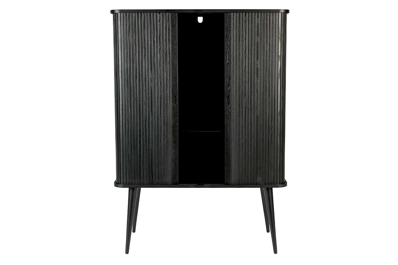 Buffetschrank Barbara Massivholz schwarz
