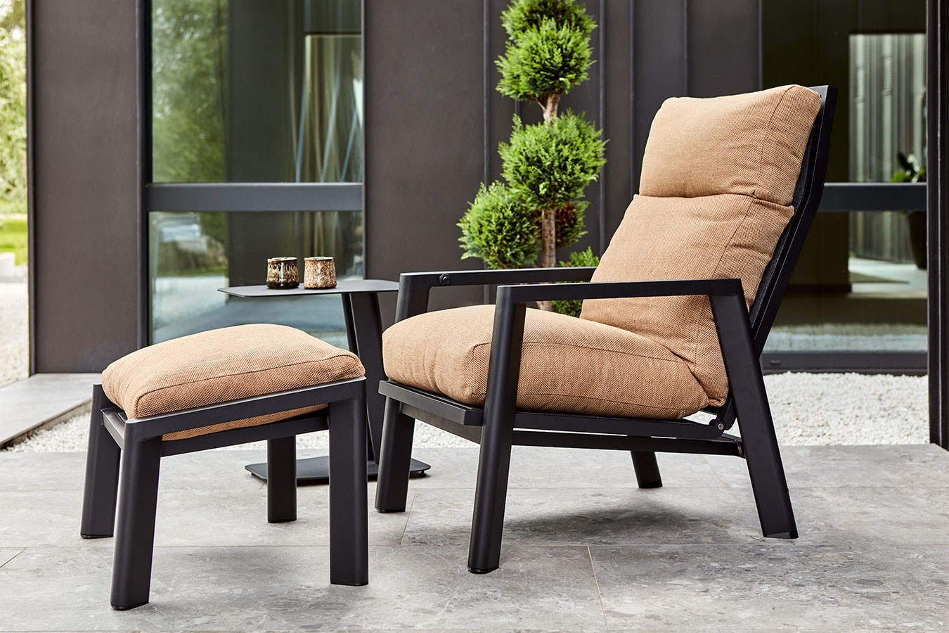 Outdoor Fußhocker Slide gold