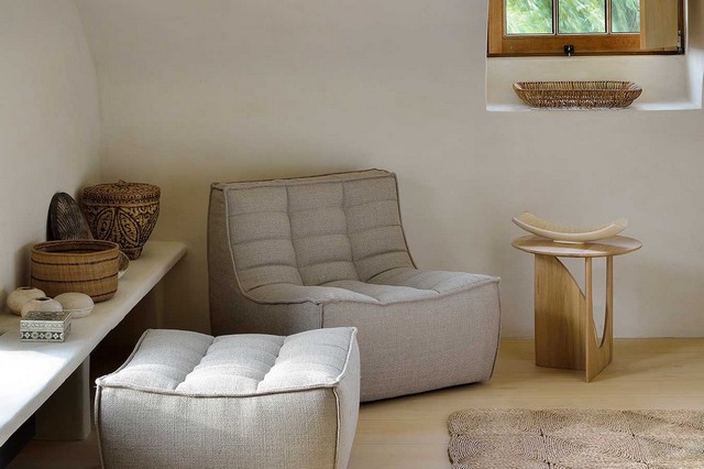 Beistelltisch Geometric Eiche natur