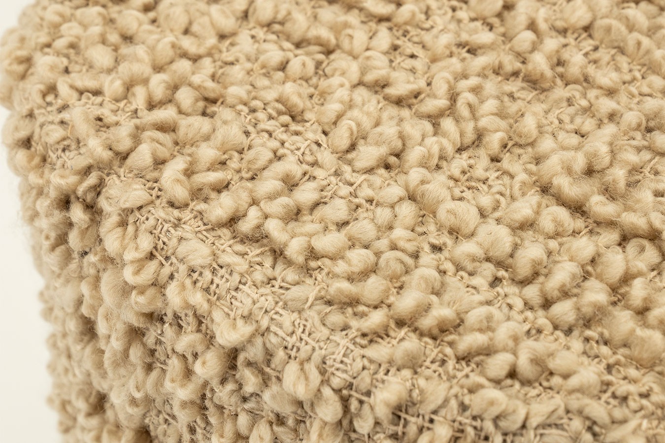 Sitzhocker Vista Stoff beige XL