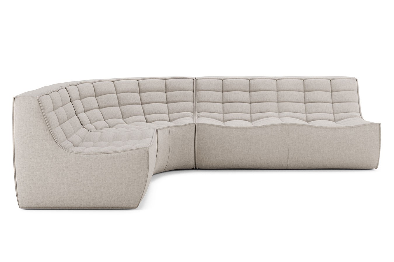 Sofakombination N701 Eco Stoff beige