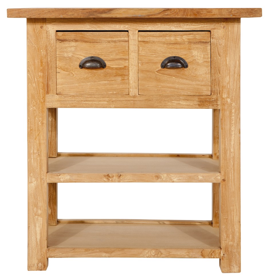 Konsolentisch Loft Teakholz B 75 cm