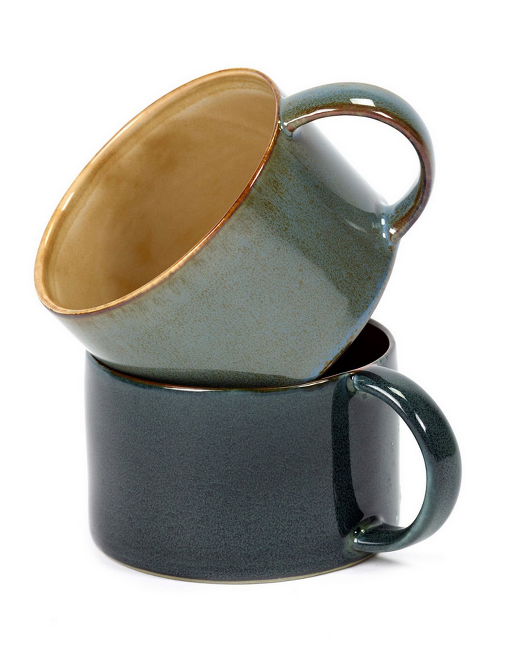 Kaffeetasse Terres de Reves beige hellblau