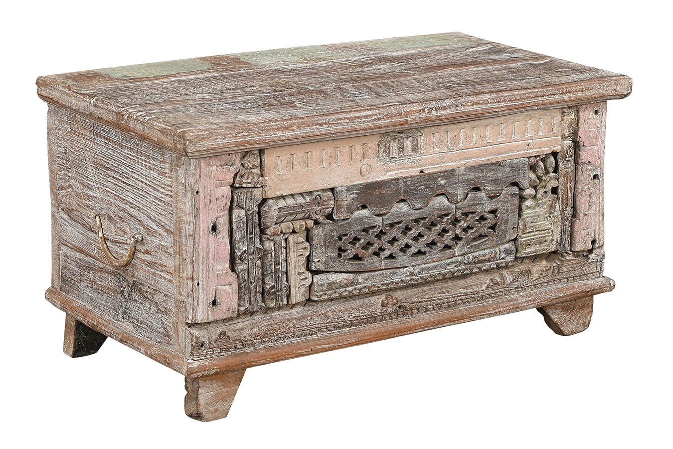 Truhe Vintage whitewashed
