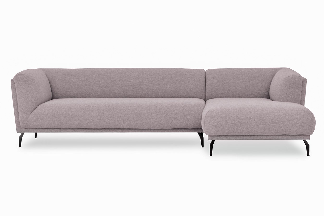 Ecksofa Aston Stoff lila