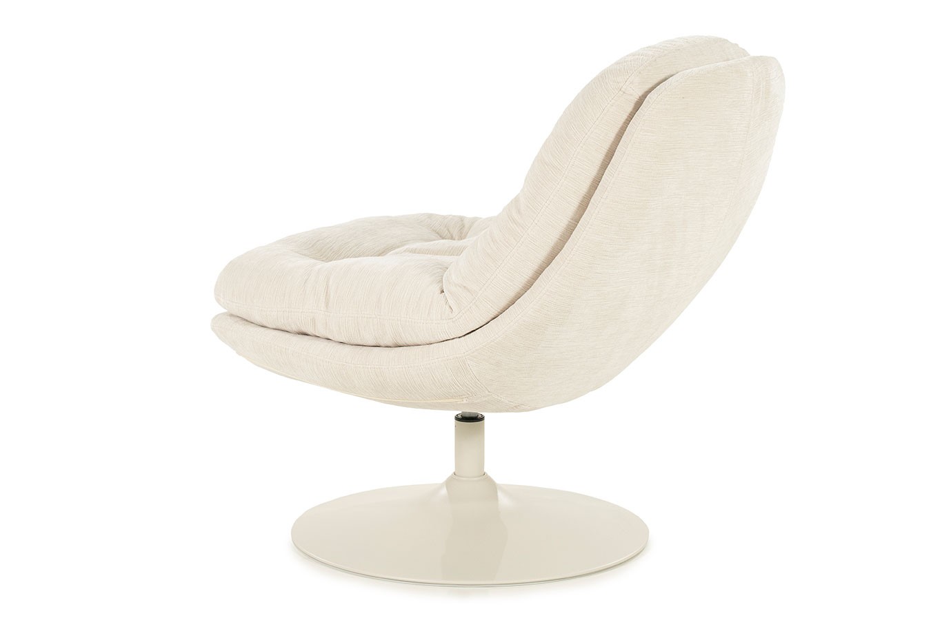 Drehsessel Tomba Velvet weiss